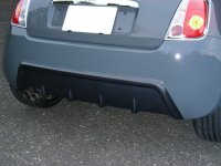 TEZZO rear bumper equipped with diffuser for Fiat500 Series(15.01.31)