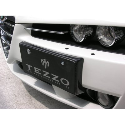 Photo1: TEZZO carbon number plate for Alfa Romeo Brera/spider