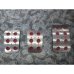 Photo1: TEZZO Non-slip pedal mat (3 pieces) for Alfa GT (1)