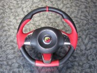 Vallenlunga by TEZZO Steering wheel series made from real leather for Abarth