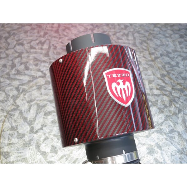 Photo4: TEZZO Carbon air intake system Ver.2 red carbon for FIAT500 1.2  (4)