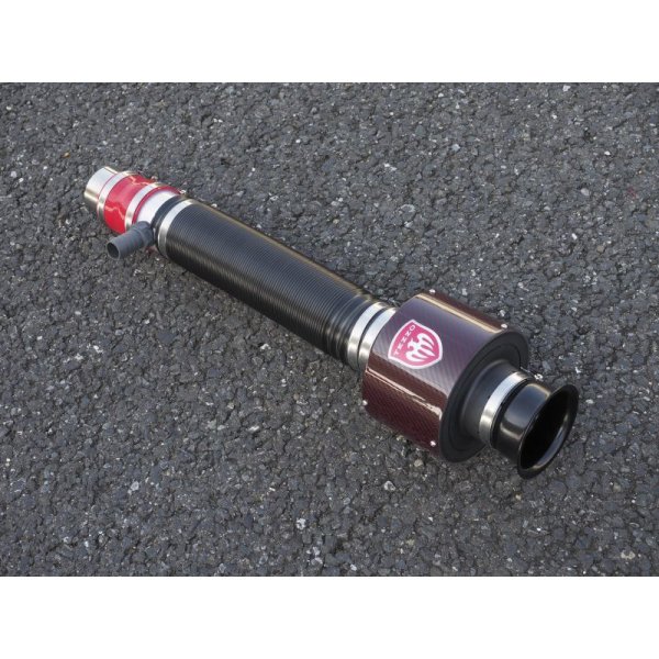 Photo1: 【developing】TEZZO carbon air intake system Ver.2 red acrbon forAlfa Romeo Giulietta QV TCT (1)