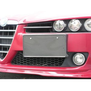 Photo: TEZZO carbon number plate for Alfa Romeo 159