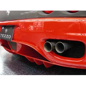 Photo: EZZO F-Titanium lightweight muffler for Ferrari 360modena）