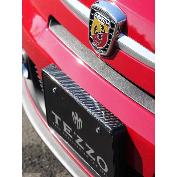 Photo1: TEZZO carbon number plate for Abarth500/595 (1)