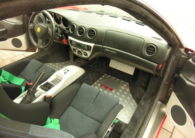 Photo1: TEZZO Aluminum floor mats for Ferrari 360modena (1)